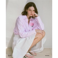 DAILY SQUAD PEONY SHIRT Embroidered Striped Delivery 8-9 June.y.