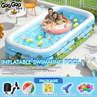 【READY STOCK】Inflatable Swimming Pool Kolam Mandi Budak Kolam Mandi Besar Kolam Renang 游泳池