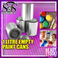 1 Liter Empty Metal Paint Tin / Empty Paint Can For Mixing Empty Round Tin/Tin Kosong Untuk Bancuk Cat 1000ML 空油漆罐