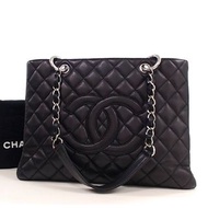 Chanel Matrasse GST W 鏈條單肩黑色托特包