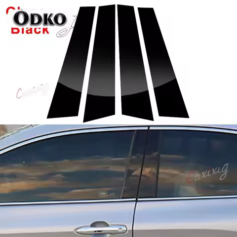 Car Window B-Pillars Decorative Stickers For Volkswagen VW Golf 6 7 8 MK6 MK7 MK8 Door Pillars Post 