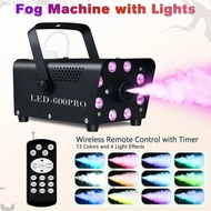 New LED Timer Disco Smoke Machine 500W Remote Dj Halloween Smoke Spraying Equipment Christmas Weddin