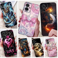 Casing For Motorola Moto G55 Phone Case Motorola G85 G75 G35 5G Coque Flower Butterfly Dragon Animal