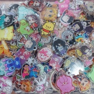 GANTUNGAN Boncheri.id Mini Acrylic Unofficial 2cm Marie Cat, Pooh, Stitch, Sailor Moon, Demon Slayer