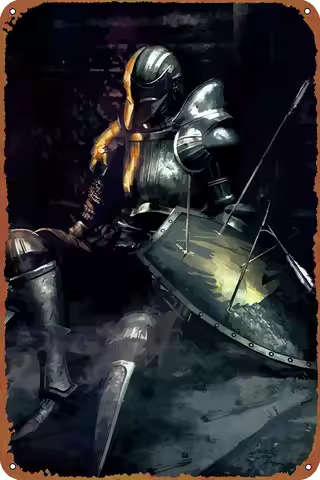 Demon Souls Poster Tin Metal Sign Vintage Wall Plaque Decor 8x12 Inch