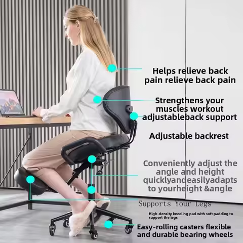 Ergonomic Chair Kneeling Chair Adult Adjustable Computer Chair for Home Use