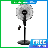พัดลมตั้งพื้นแบบรีโมทคอนโทรล Hanbit Media ขนาด 40 ซม. 5 ใบพัด 16 นิ้ว HV-2516R