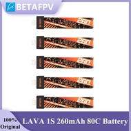 BETAFPV LAVA 1S 260mAh 80C BT2.0 Penyambung untuk Air65 Meteor65 Pro O4 Whoop Drone FPV Racing Drone