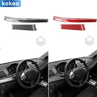 For Mitsubishi Lancer Evolution EVO X 2008-2015 Center Dashborad Panel Trim Real Carbon Fiber Sticke