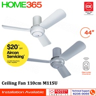 KDK Ceiling Fan 110cm with Remote 44"  M11SU