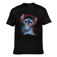 Disney Lilo & Stitch Gamer Headset Top Quality Printed Tee For Man