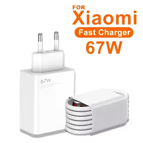 For Xiaomi 67W USB Super Fast Charger Power Adapter 6A Type-C Cable Quick Charge Applicable to Xiaom