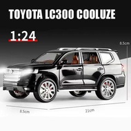 Mô Hình Xe Hơi Hợp Kim Toyota LAND CRUISER LC300 LC200 Prado SUV 1/24 Đồ Chơi Kim Loại Đúc Khuôn Mô