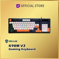Rexus K98M V2 / K98-M Wired Gaming Keyboard Battlefire Fullsize Led dark grey