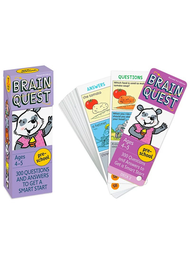 BRAIN QUEST - My First Brain Quest Challenge Cards PRESCHOOL AGES 4-5｜#6597 | 兒童問答卡｜綜合練習｜平行進口