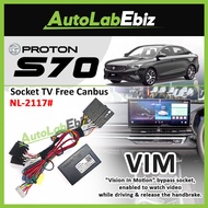 Proton S70 X90 X50 X70 Socket TV Free Canbus Bypass Video In Motion VIM enabled to watch video while