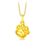 916 gold Cat Claw Pendant / emas loket 916 Yellow Kitten Necklace/chrm gold 916