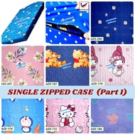 Katil empat keping 🏡[P1/2] SINGLE ZIPPED Sarung Tilam Berzip 3'x6' Single Mattress Zipped Case 单人拉链套