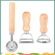 3PCS Ravioli Pasta Cutter Set, Ravioli Stamp Maker with Wooden Handle Ravioli Cutter Ravioli Maker P