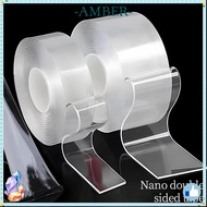 AMBER1FLSM Nano Tape, Transparent Double-sided Two Side Tape,  Waterproof Reusable Strong Sticky Sea