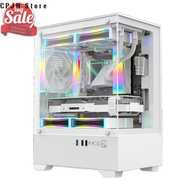 AF 270 องศาแก้วใสคอมพิวเตอร์ PC Tower สําหรับ M-ATX ITX เมนบอร์ด CPU Water Cooler SSDx1 HDDx1 280 มม