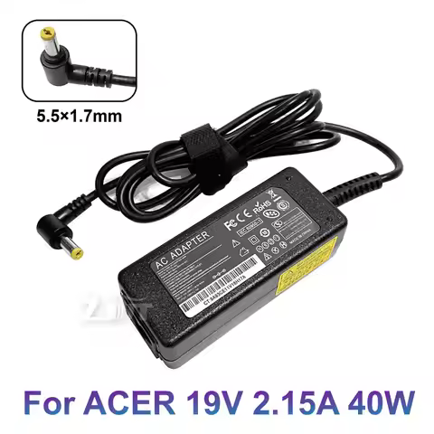 19V 2.15A 40W 5.5x1.7mm AC Laptop Power Adapter Charger For ACER Aspire One D255 533 D257 D260 W500P