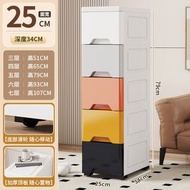 衛生間夾縫收納櫃 抽屜式塑膠多層家用窄縫儲物櫃 置物櫃（快遞送貨上門）