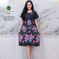 Batik HAP Women's Daster | Short Sleeve Daster Below the Knee 3 Front Buttons Nursing Belt