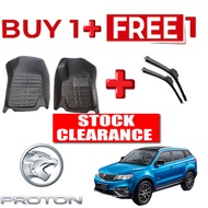 READY STOCK (BUY 1 FREE 1)Proton x70 Diamond 5D PU Leather Floor Mat Car Mat Car Carpet