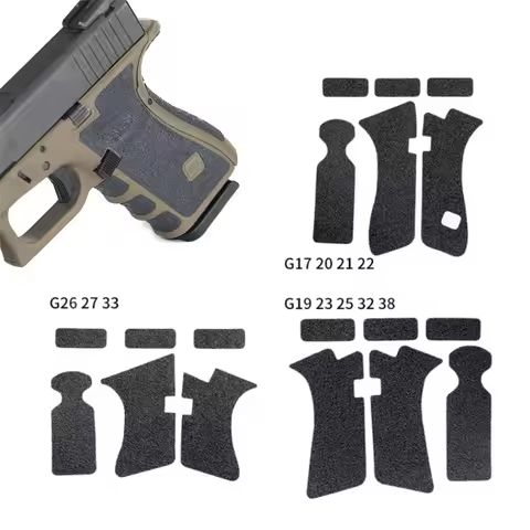 Non-slip Rubber Texture Grip Wrap Tape Glove for Gen 3 4 5 Glock 17 19 26 27 33 43 43X 48 Holster