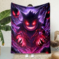 [pretty -A]6689 Pokemon Gengar Cartoon Flannel Blankets Anime Soft Fluffy Plush Blanket Sofa Office 