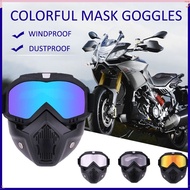 Motorcycle Goggle Face Protective Mask Removable Half Open Face Harley Windproof Goggle Motor Bike H