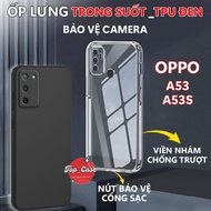Charging port protection, anti-slip case for OPPO A53, A53S 5G Transparent Silicon, Camera| Top case
