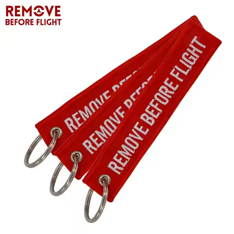 Remove Before Flight Key Chain for Motorcycles Scooters and Cars Aviation Keychain Fashion 3 PCS/LOT