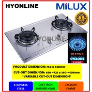 MGH-S634M - MILUX LPG STAINLESS STEEL BUILT-IN COOKER HOB