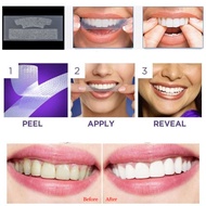 แถบฟอกสีฟันสำหรับมืออาชีพ3มิติเครื่องมือฟอกสีทันตกรรมฟอกสีฟันการดูแลความสะอาดในช่องปาก2ชิ้น