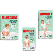 【纸尿片】Huggies AirSoft Pants (L 44pcs) (XL 30PCS) (XXL 32pcs)