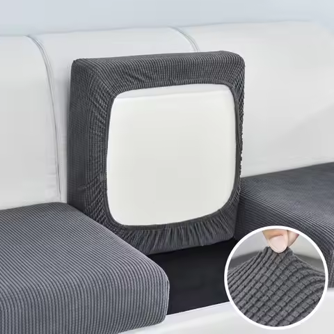 Jacquard Sofa Cushion Cover for Living Room Washable Removable Polar Fleece Elastic Sofa Cover L Sha