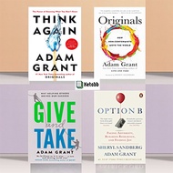 Adam Grant Books Collection (Think Again Originals Give and Take Option B)