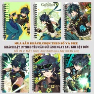 Pencil sketchbook A5 A6 kinich genshin impact MAU1393P8