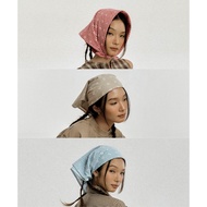 ENDOFMACH | EM CHECKERED HEADSCARF Hair Tie Waist 60*60 cm