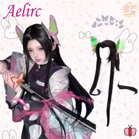Kochou Kanae Anime Coser Cosplay Wig Synthetic Long Straight Wig Cute Girl Butterfly Kanae Heat Resi