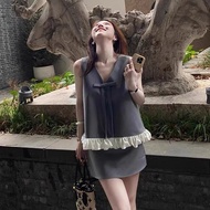 Suit - Xiangniu Brand | Size Guide: S/Bust 100cm, Waist 66cm, Hips 92cm, Skirt Length 38cm