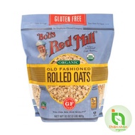 Yến mạch hữu cơ cán vừa không chứa Gluten Bobs Red Mill 907gr - Gluten Free Organic Old Fashioned Ro