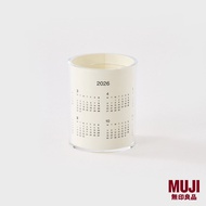 MUJI Acrylic Storage Tube With Calendar