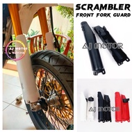 [ FRONT FORK GUARD ] KAWASAKI KLX150 KLX250 KLX D TRACKER SCRAMBLER CROSS DEPAN BRACKET GUIDE RUBBER