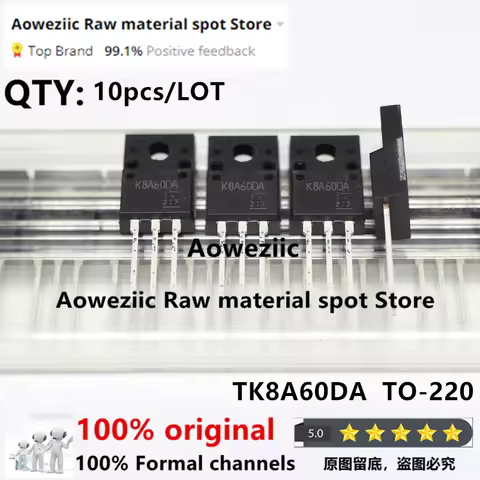 Aoweziic 2018+ 10pcs 100% New Imported Original K8A60DA TK8A60DA TO-220F Iiquid Crystal Field Effect