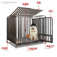 ☾▽包邮Modern Wrought Iron Large Space Dog Houses Creative House for Dogs Indoor Dog Cage Pet Supplies Dog House Plus Fence