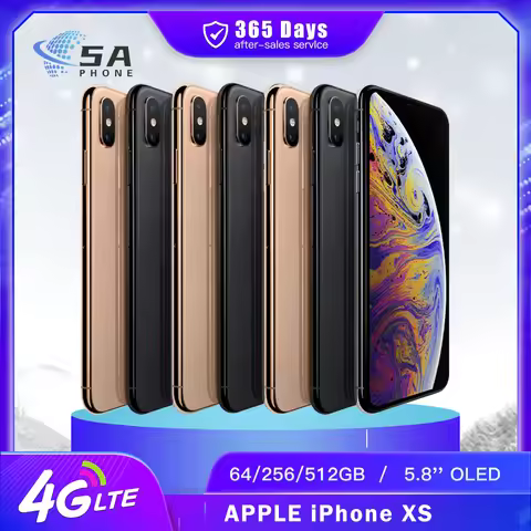 Original Unlocked Apple iPhone XS 4G Mobile Phone Face ID NFC 5.8" 4GB RAM 64GB/256/512GB ROM 12MP+7
