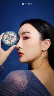 FreshO2 珍藏故宮聯名系列 琺瑯繁花彩瓷肌氣墊粉餅 防曬 兩顆蕊